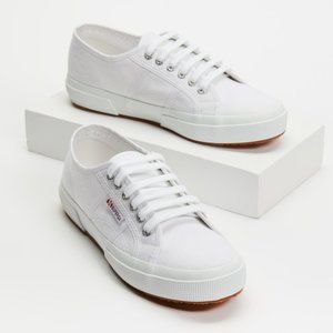 SUPERGA Cotu Classic 2750 White Canvas Sneakers 37.5 Brand New In Box